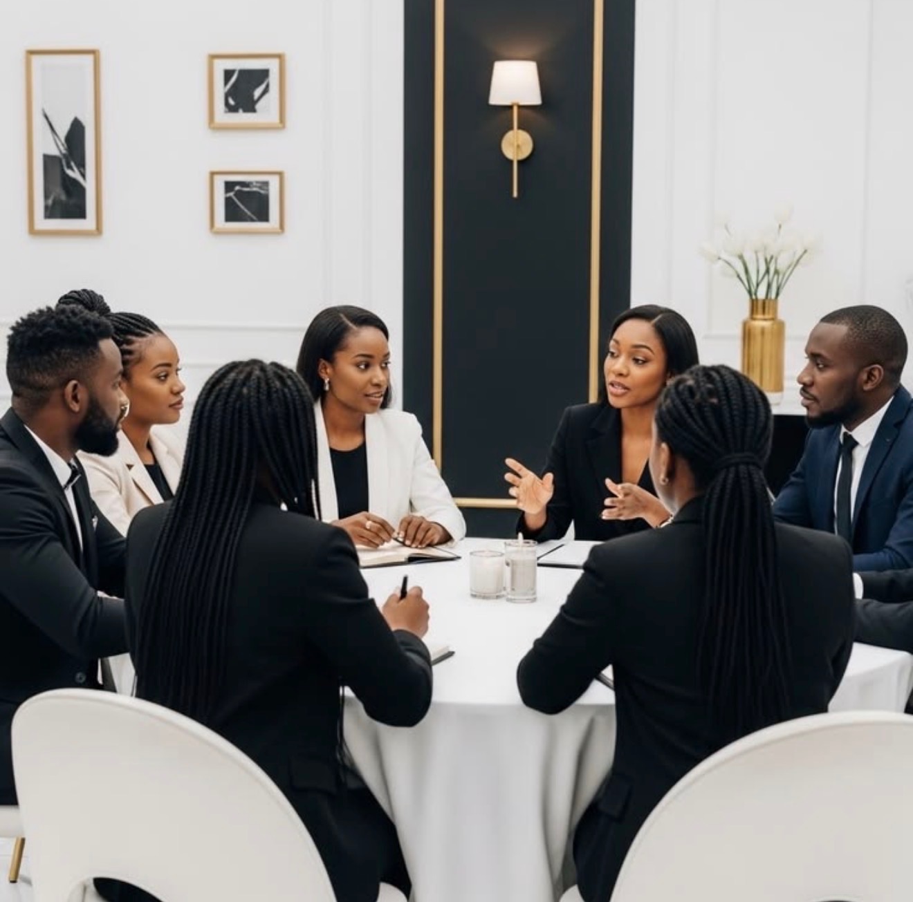 Couture Consulting funding team in a professional strategy meeting